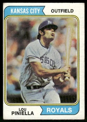 1974 Topps Lou Piniella #390 Kansas City Royals - Image 1 of 2