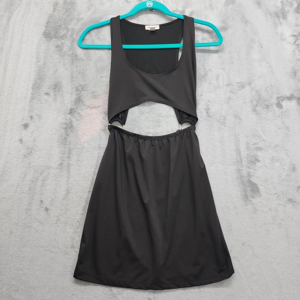 Silence + Noise Dress Size M Black Sleeveless Cutout O-Ring Mini Stretch Party - Image 1 of 4