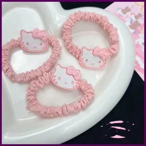 3 pezzi corda per capelli Hello Kitty simpatica ragazza cartone animato fascia di gomma bambini ragazze capelli - Foto 1 di 24