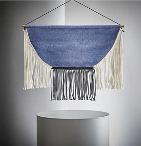 IKEA HANGALM Arazzo da Appendere Beige Nero Chiaro Lilla Blu 33 1/2x23 5/8" Decorazione - Foto 1 di 6