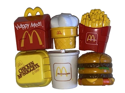 McDonald’s 1987, 1988 Changeables Transformer Happy Meal Toys - SET, LOT of 6 - Image 1 of 4