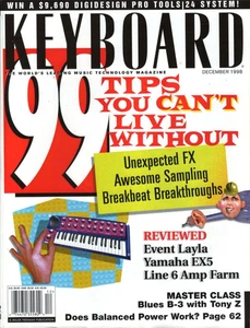 Keyboard Magazine December 1998 Spinal Tap Tony Z 99 Tips You Can't Live Without - Picture 1 of 16