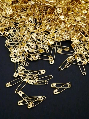 30x Small Safety Pins Gold Mini Sewing Clothing