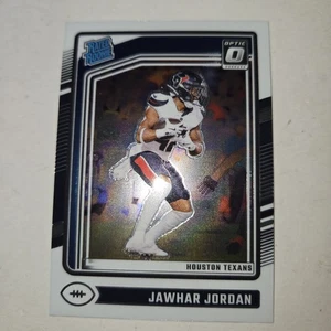 2024 Panini Donruss Optic Jawhar Jordan #247 Rated Rookie Houston Texans - Picture 1 of 4