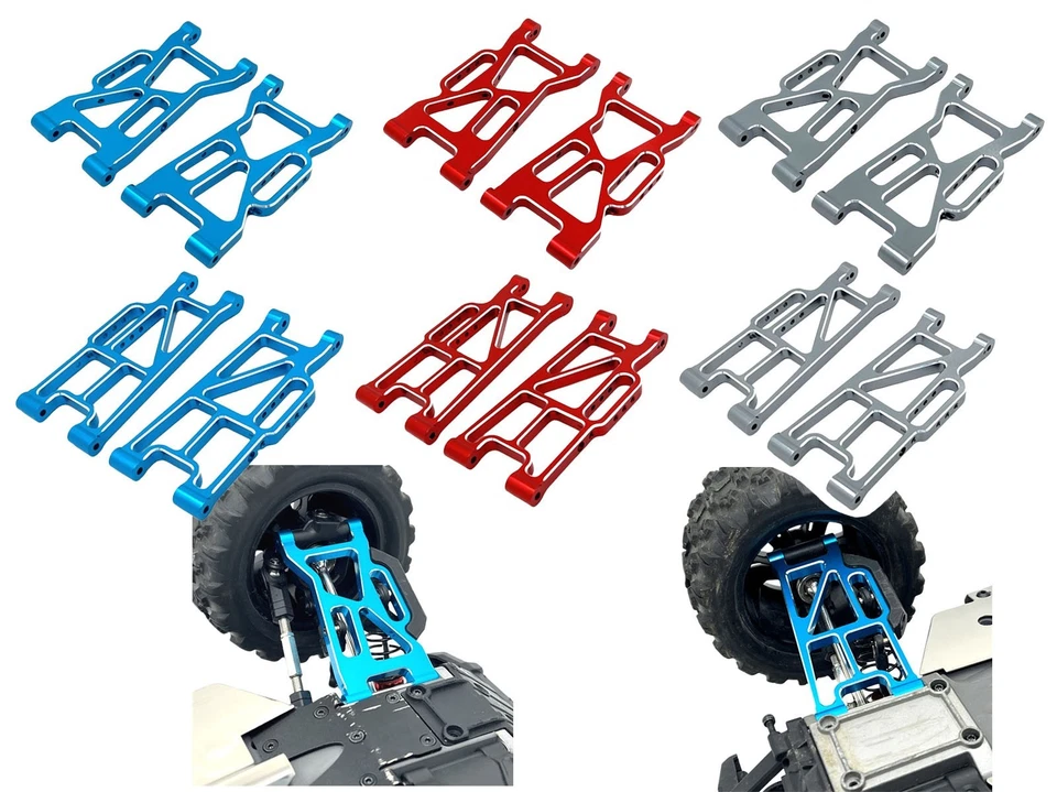 Metal Front/Rear Lower Suspension Arms Upgrade parts For RC MJX 1/10 10208 V2 - Image 1 of 1