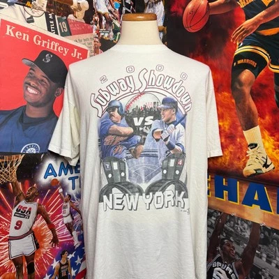 Vintage 2000 Yankees Mets Subway Series MLB Tee World Series USA Sz 2XL - Image 1 of 4