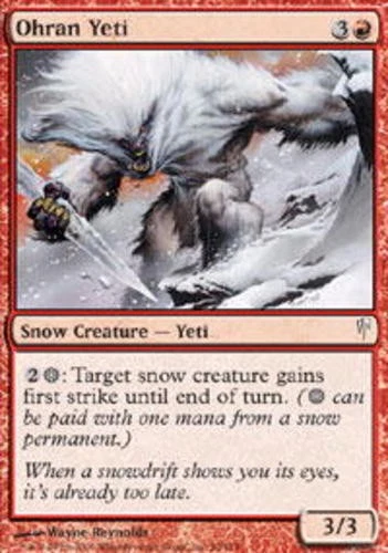 Ohran Yeti - ColdSnap #93/155 MTG Magic The Gathering - Image 1 of 1