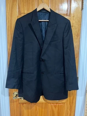 Versace Collection Men’s Blazer Jacket 54 EU 44R Black Wool Made in Croatia - Image 1 of 4