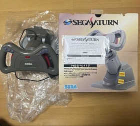 SEGA Saturn Racing Controller HSS-0115 Steering Wheel W/Box USED[Very Good] JP