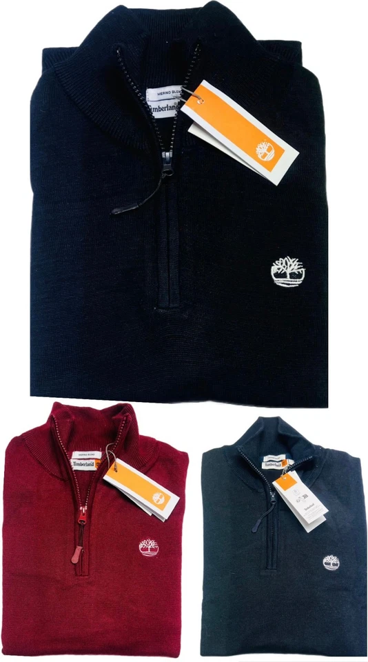 TIMBERLAND LONG SLEEVE BRAND NEW QUARTER ZIP JUMPER