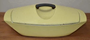 LE CREUSET Vintage Raymond Loewy Cocotte Dutch Oven - 3.5qt, Yellow - As Is - Picture 1 of 7