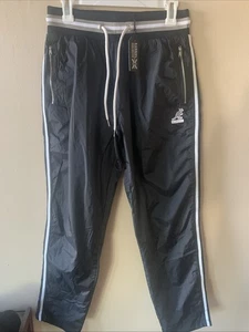 NEW w/ tags Kangol Black Windbreaker Joggers w/ Zip Pockets Size S - Picture 1 of 8