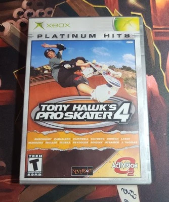 Tony Hawk's Pro Skater 4 Platinum Hits (Microsoft Xbox, 2003) CIB-TESTED - Image 1 of 4