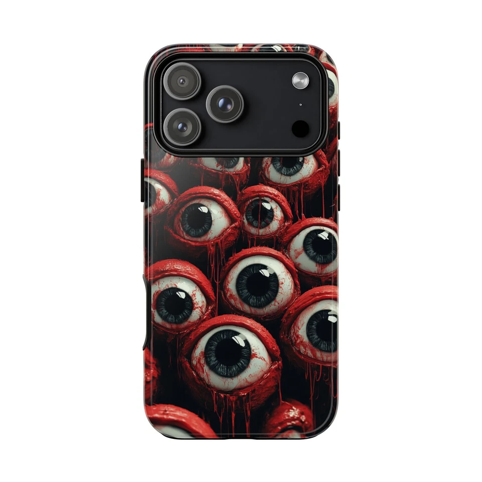 Phone Ink Case for iPhone / Galaxy / Pixel – Eyeballs Creepy Eyes Thousand Eye - Image 1 of 1