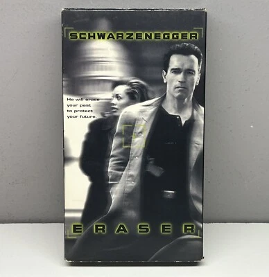 Eraser VHS 1996 Video Tape Arnold Schwarzenegger Action Movie Buy 2 Get 1 Free! - Image 1 of 4