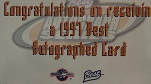 1997 Best Minor League Autograph Cards - Complete Your Collection