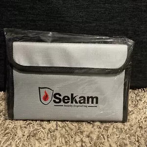 Sekam Fireproof Bag Small Two Pack Currency & Keys - Picture 1 of 2