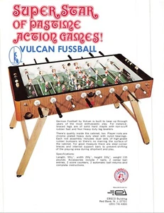 Super Star Vulcan Fussball Vintage Advertising Sales Flyer 1970s 021219AME - Picture 1 of 2