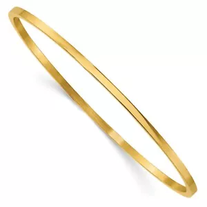 Brazalete Brazalete Acero Inoxidable Pulido Amarillo IP Chapado 2mm - Imagen 1 de 7