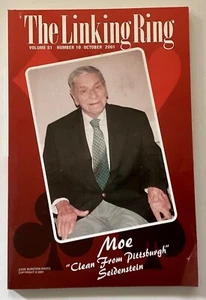 THE LINKING RING October 2001 Moe Seidenstein Magic Magazine  - Picture 1 of 3