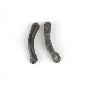 Antique dollhouse doll arms, porcelain, 1.59" / 40 mm, wire fixing, Germany - Picture 1 of 4