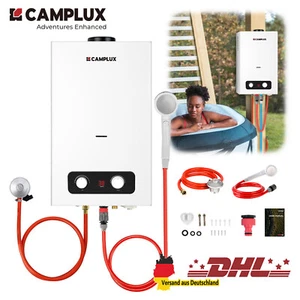 CAMPLUX 10L 37 mbar für Camping Dusche Gasdurchlauferhitzer LPG Warmwassergeräte - Bild 1 von 9