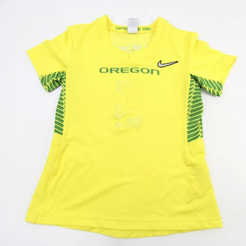 Oregon Ducks Nike Game Jersey - Soccer Women's Yellow/Green Used Cover