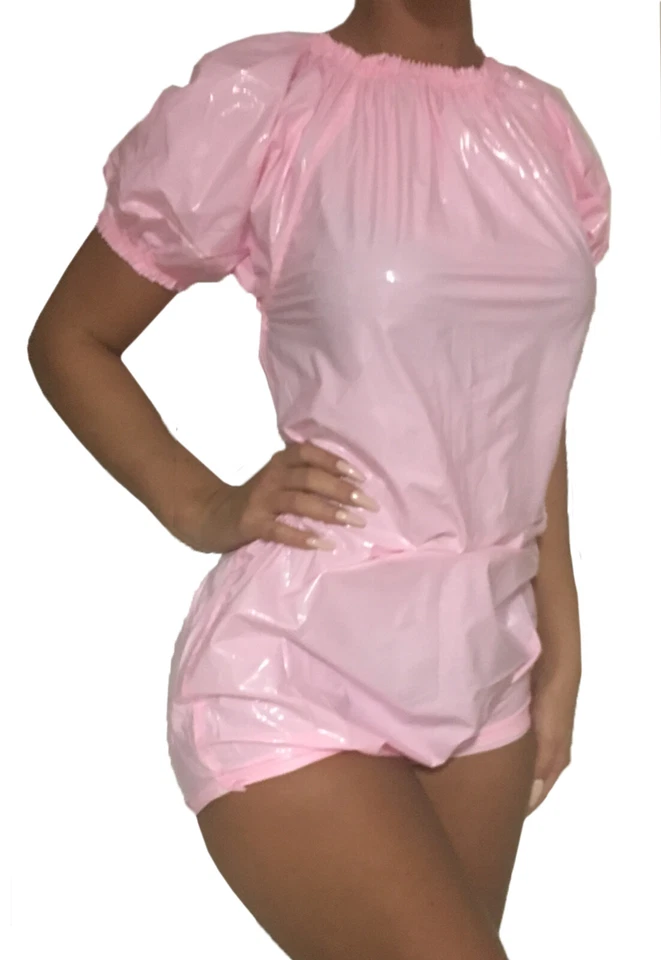 sexy PVC Babybody 1528L Lackoptik Windelhosen Adult Windelbody Strampler ABDL - Bild 1 von 1