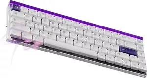 MelGeek MADE68 Air 65% Wired Gaming Keyboard TTC KOM HE RGB Purple - NIB - Picture 1 of 9