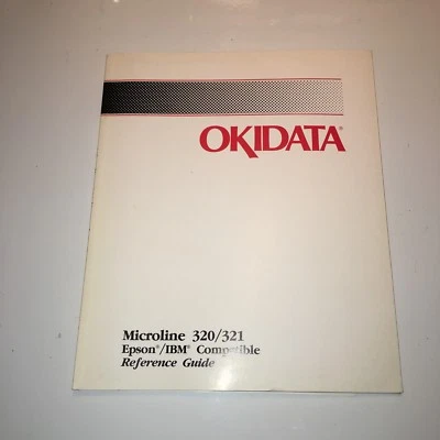 Vintage: Okidata Microline 320 & 321 Epson / IBM compatible Reference Guide - Image 1 of 2