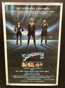 original 1980 Superman II 2 "TEASER" 27 x 41 gerolltes Filmplakat ~ SCHÖNHEIT!!! - Bild 1 von 9