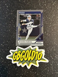 2024 Panini Donruss - Brandon Aubrey #268 Silver Press Proof /100 - Picture 1 of 2