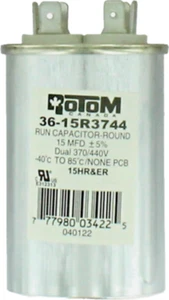 Condensador de funcionamiento Rotom Canada 36-15R3744 redondo 370/440V - Imagen 1 de 3