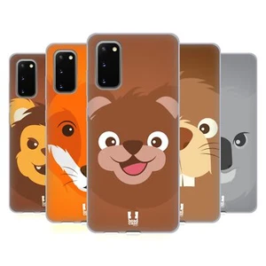 HEAD CASE DESIGNS CARTOON ANIMAL FACES SERIES 2 GEL CASE FOR SAMSUNG PHONES 1 - Picture 1 of 15