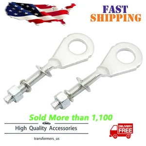 2 Rear Chain Adjuster Tensioner Fits for Honda XR70 XR80 XR100 CRF70 CRF80 NEW - Picture 1 of 6