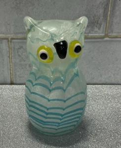 Vintage Hand Blown Glass Owl Figurine - Picture 1 of 5