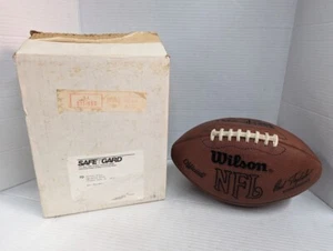 RARE 1989 Buffalo Bills Practice Used Game Football W/ Original Box WILSON - Picture 1 of 8