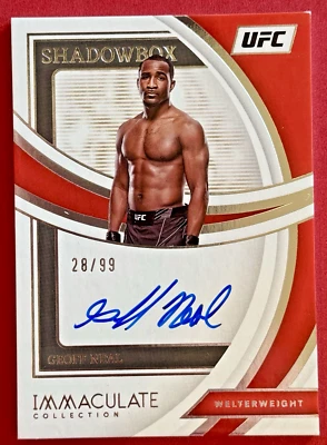 2022 Panini Immaculate Collection UFC - Geoff Neal Auto /99 Shadowbox Signatures - Image 1 of 2