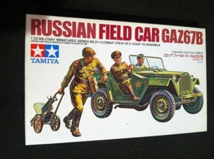 1/35 Tamiya 35021 Russian Field Car Gaz67B & Crew Vintage 1973 Model 1st Issue - Picture 1 of 2