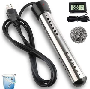 2000W Immersion Water Heater with 304 SS Guard Fast Heats up 5 gallons Black - Picture 1 of 8