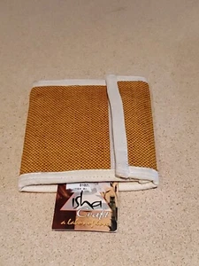 Isha Craft Wallet Canvas Coin Purse Billfold Card Case Artisan Folk Art New - Picture 1 of 6