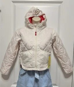 All In Motion Off-White Winter Coat Lightweight Packable Puffer Girl M (8) - Picture 1 of 6