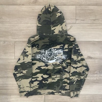 Camo Pullover Hoodie Adult Large The Kingston Yard Skater Sweater Grunge Art Y2K - Image 1 of 4