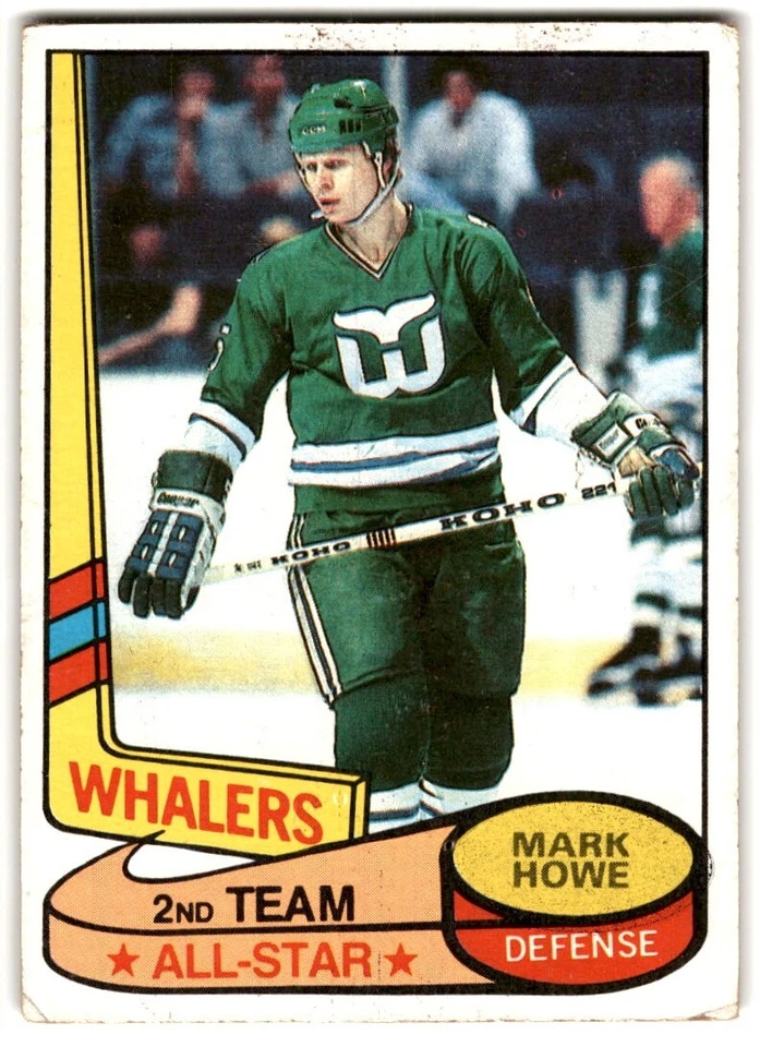 1980-81 Topps Mark Howe #91 Hartford Whalers - Image 1 of 2