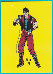 1989 Topps Nintendo Game Packs Sticker #7 Billy Lee Raw Fresh From Pack!