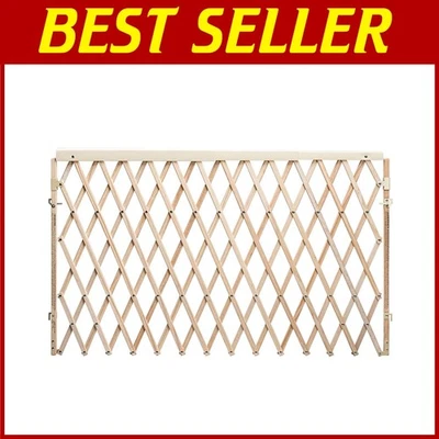 Ausziehbares Raumteiler Baby Tor - Naturholz - Bild 1 von 4