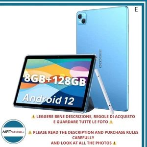 Tablet Android DOOGEE T10 10.1″ 8GB/128GB Blu Wi-Fi 4G Dual SIM - TESTATO - Imagen 1 de 20