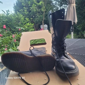 Doc Martens 12Loch schwarz gelbe Naht Made England Schnürstiefel Rangerboots 37 - Bild 1 von 15