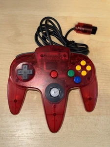 Controller Ufficiale Nintendo 64 N64 Rosso Anguria Stick Analogico Stretto - Foto 1 di 4