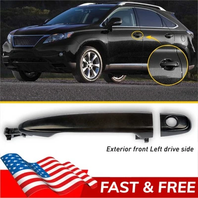 Manija de puerta exterior delantera izquierda negra para Toyota Camry 2005-2012 Tacoma 2007-2011 Foto 1 de 4